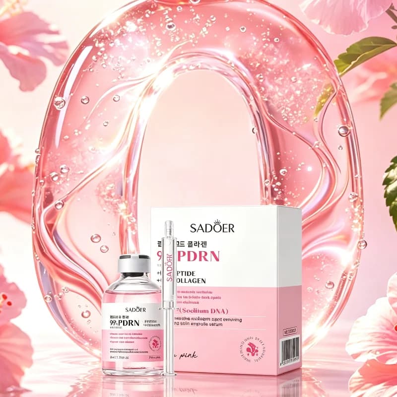Salmon Pink Peptide Collagen Egg Essence Multi Piece Set Fade Dull Deeply Moisturize Increase Skin Elasticity Protect Face New