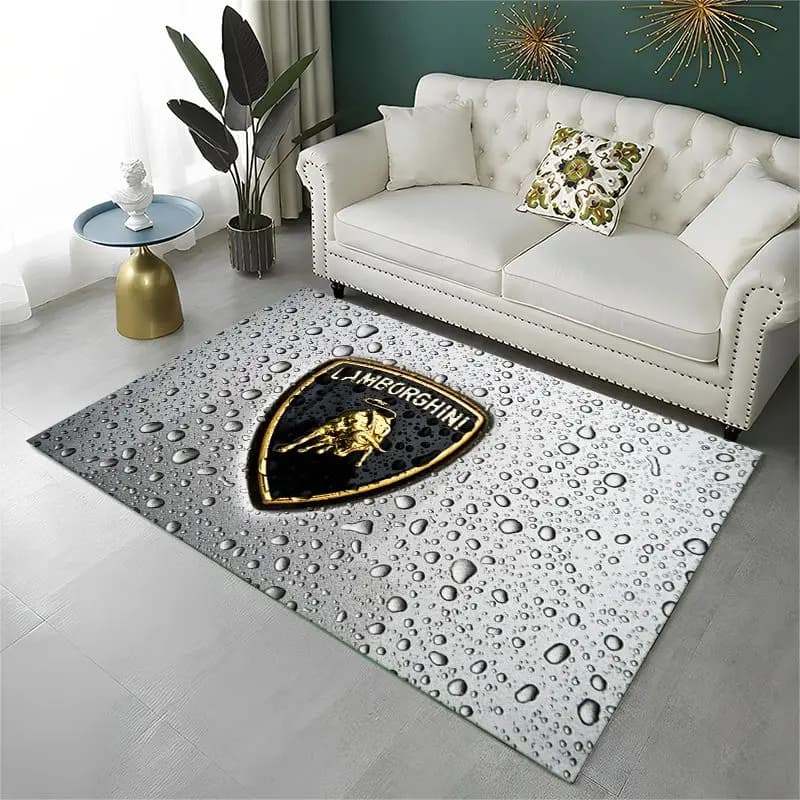 Racing Car L-Lamborghini MOTO Non-Slip Area Rug for Living Room,Bedroom,Playroom,Soft Carpet Floor Mat Home Decor Rug Room