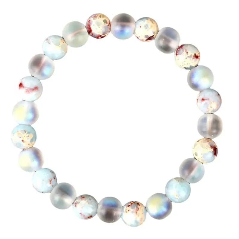 Braccialetti con perline di pietra naturale colorata per donna e uomo, da indossare tutti i giorni, bracciale, gioielli da festa, idea regalo
