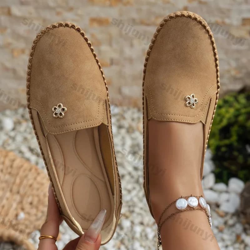 Comfortable Low Non-slip Shoes with Soft Sole, Big Sizes, New Arrivals Summer 2026, Casual Shoes Women's Light, Fashion Vintage Moccassini