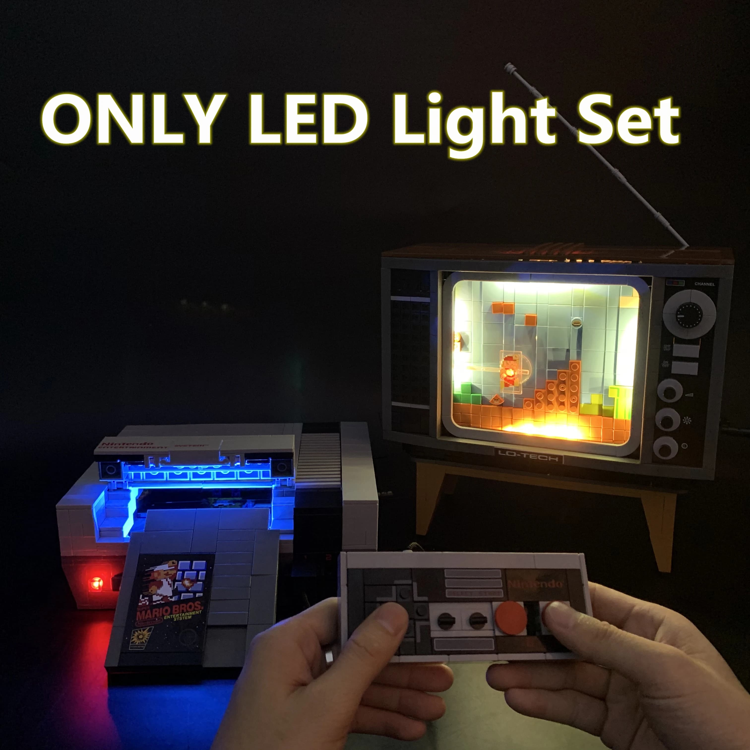 Nuovo IN magazzino Set di luci a LED per compatibile con LEGO 71374 nindoo Entertainment Syste Building blocks giocattolo accessorio per mattoni