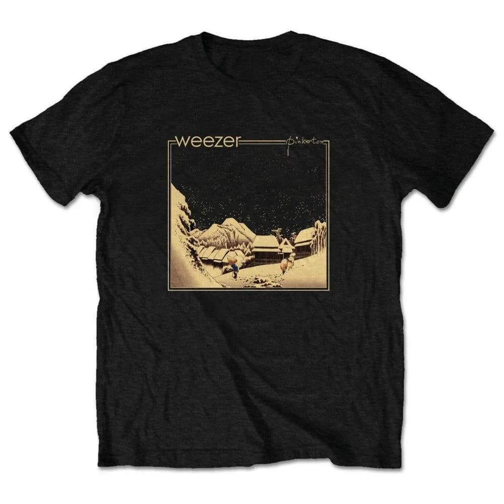 T-shirt con copertina dell'album Weezer Pinkerton, maglietta rock alternativa da uomo, perfetta per i fan che amano il pop punk e il design nostalgico degli anni '90