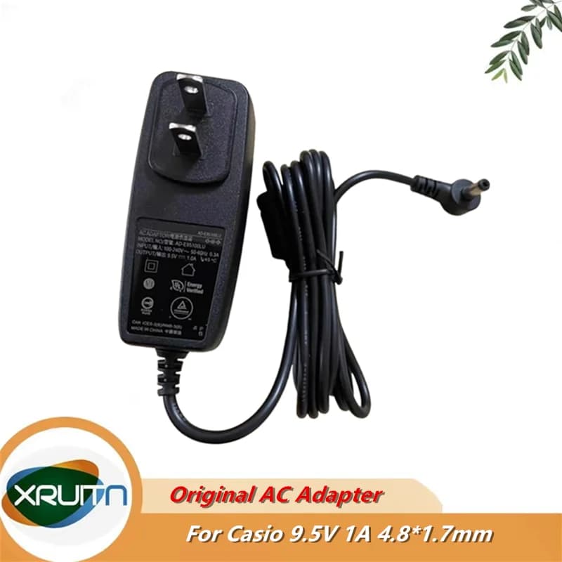Caricabatterie adattatore CA originale AD-E95100LU da 9,5 V 1A per tastiera Casio LK-125 CTK-3300 E95100LW AD-E95100LW SA-46 SA-76
