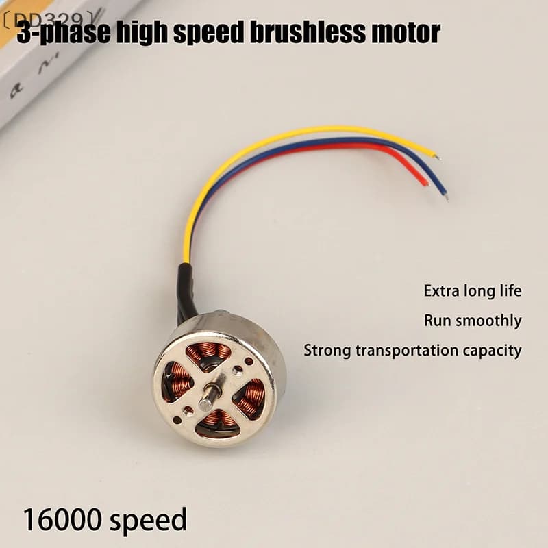maveraDD329 Vauum1S-2S 3.7V 7.4V 15000KV Piccolo 14mm Motore Brushless Trifase Motore Ad Alta Velocità 1.5mm Albero Per RC Drone Ventola Del Motore Del Radiatore