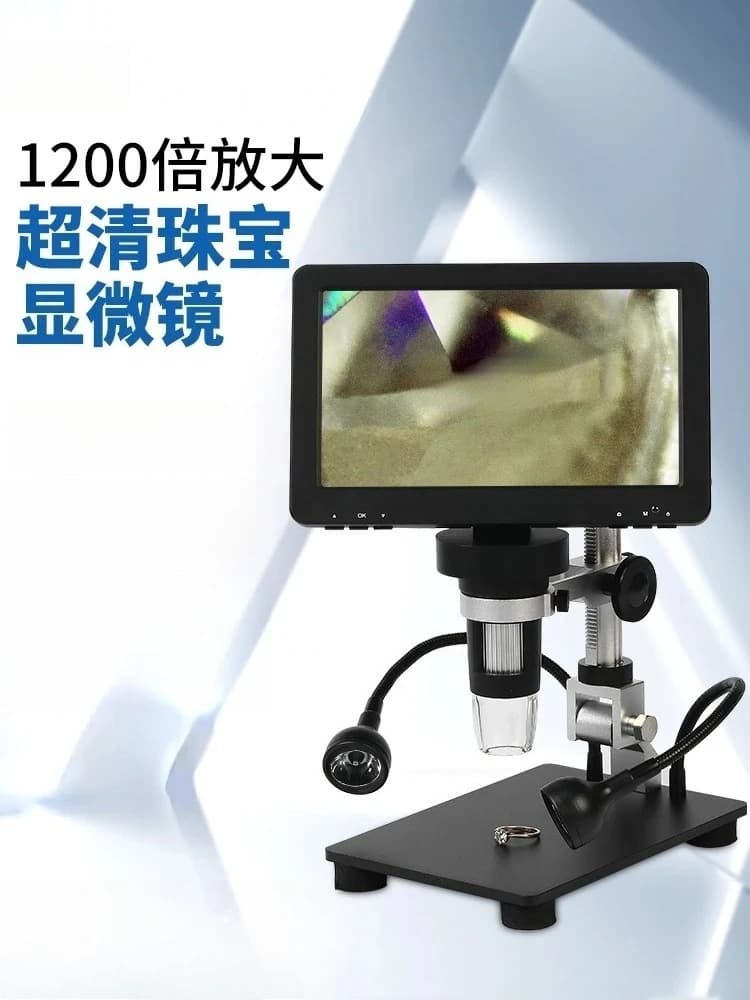 Microscopio Digitale Elettronico con 1200 Ingrandimenti e Luci LED per Pixel HD