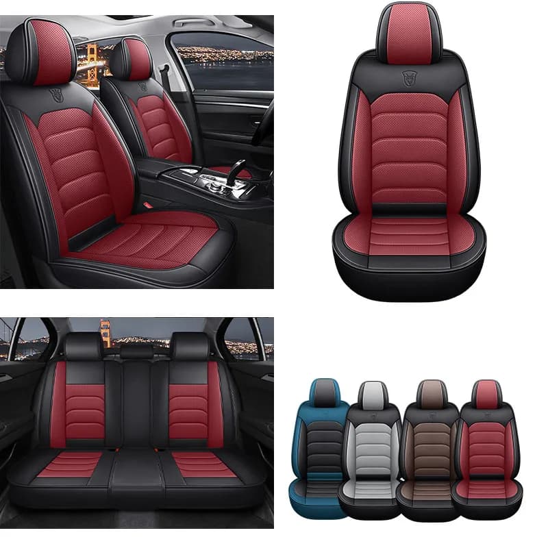 Car Seat Covers Premium Waterproof eco-leather cushion Universal accessories for SUV Truck Berlin Car vehicle
