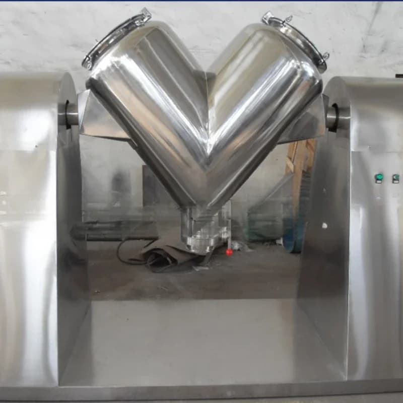 Efficient 500 liters V-shaped professional mixer Direct Food mixer Active carbon mixer