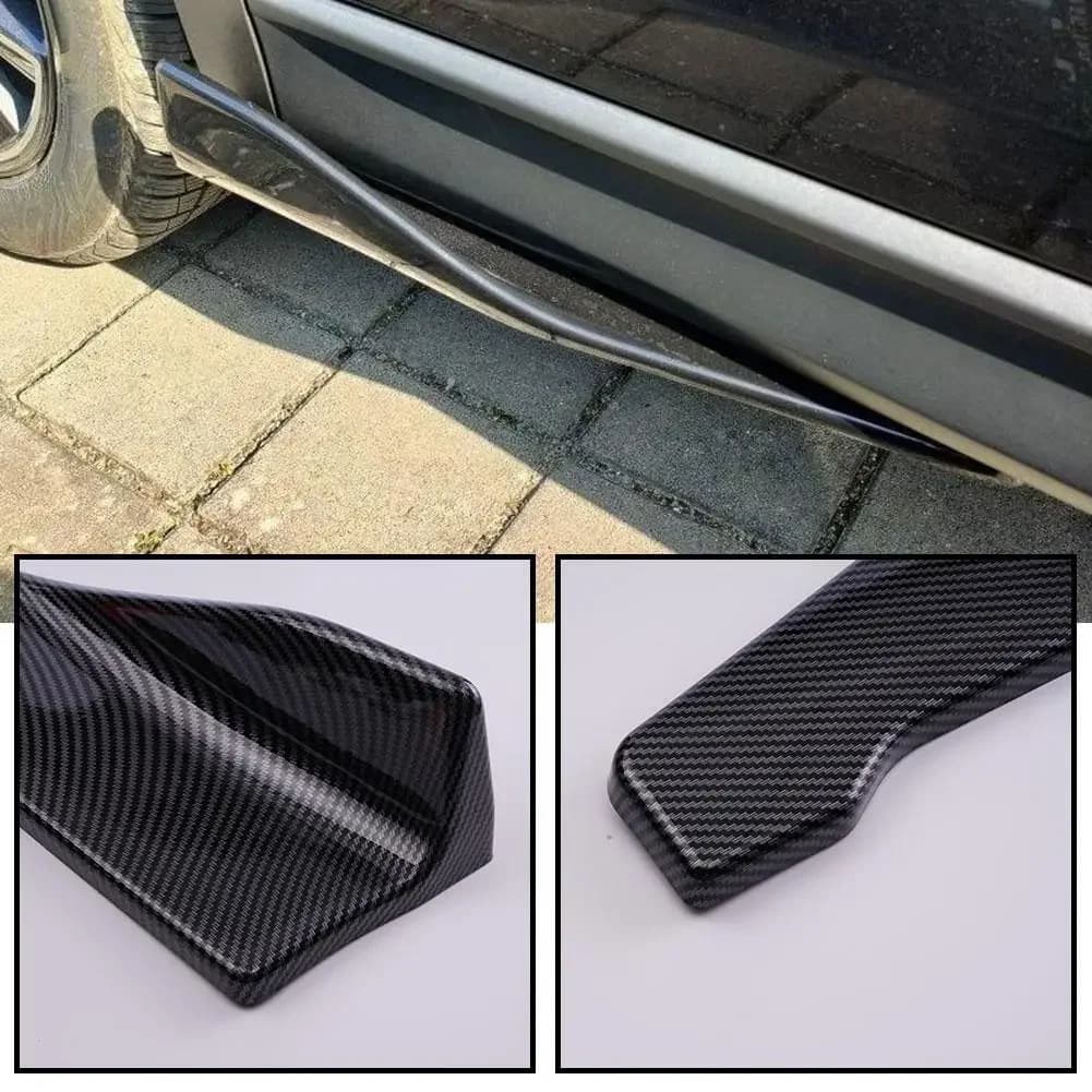 Universal 48CM Length Car Side Skirt Bumper Spoiler Splitter Protector Scratch For Audi For BMW E90 For VW Golf 5 6 Accessories