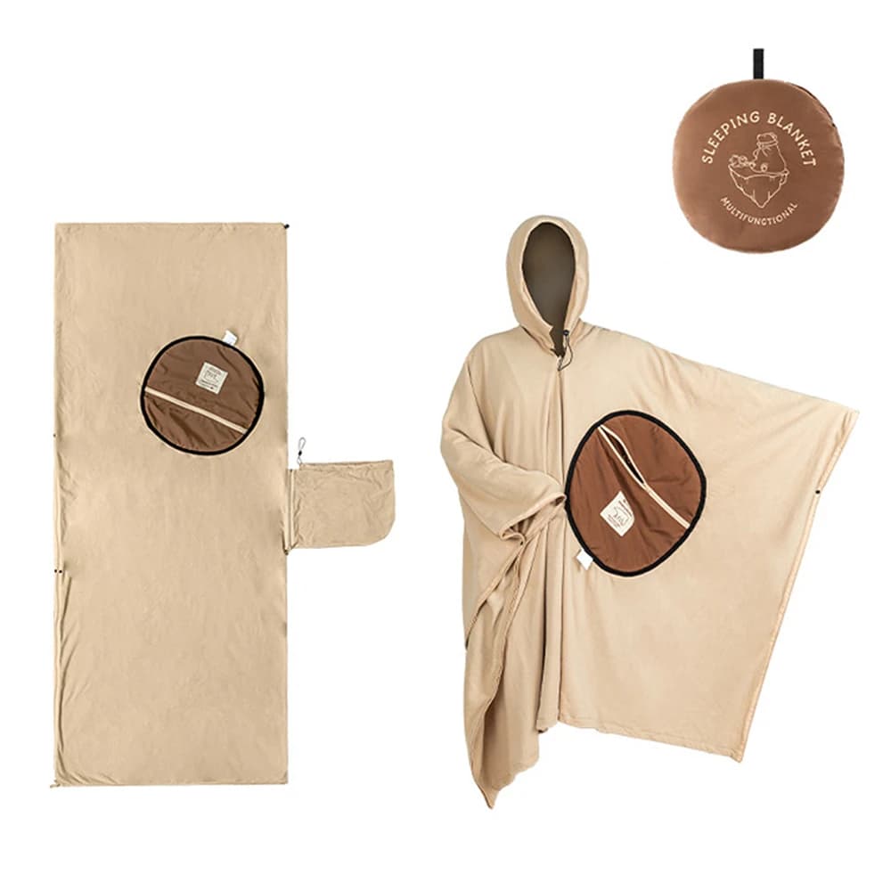 Multipurpose fleece sleeping bag for winter camping trips hiking