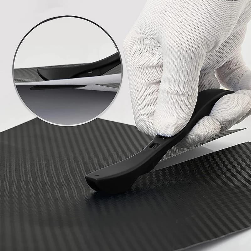 Wrap Film Cutter Knife With Blades Carbon Fiber Vinyl Wrapping Paper Cutter Back Slitter DIY Car Tinting Sticker Cutting Tool