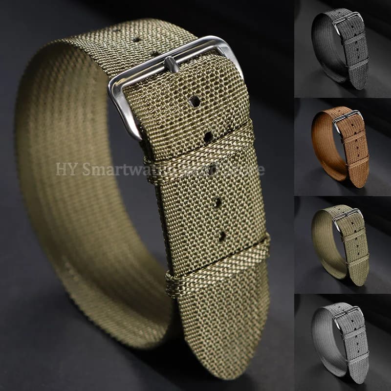 Cinturino per orologio in nylon 20mm 22mm per Seiko per cinturino sportivo militare uomo donna braccialetto universale accessori per cintura a costine