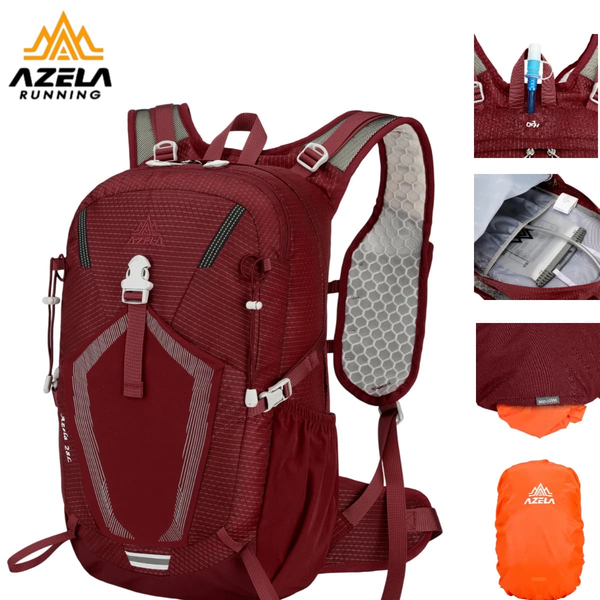 Zaino da trekking da 28 litri, zaino da campeggio impermeabile, borsa da arrampicata, modello da uomo, adatto per escursionismo, ciclismo, viaggi e pesca