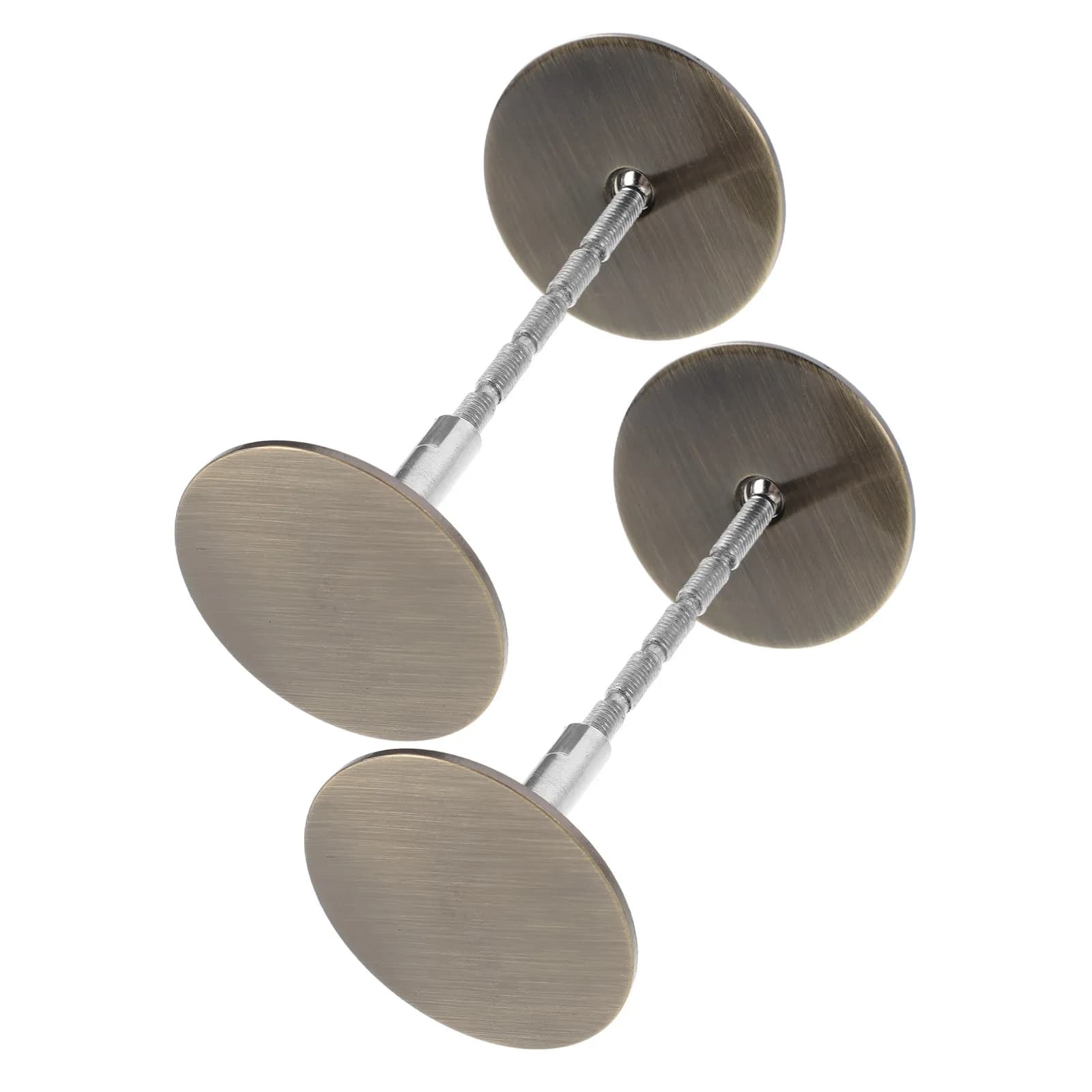 Door Knob Hole Cover Plates 2 Inch Metal Deadbolt Covers Decorative Lock Hole Fillers 2 Sets