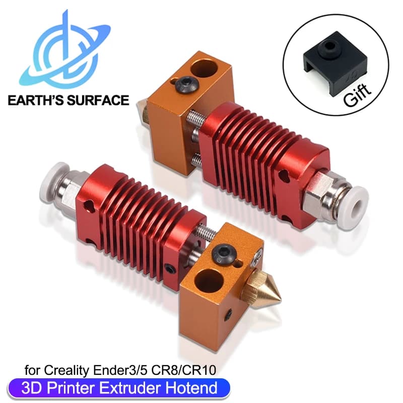 Stampante 3D Ender 3 Metallo J-Head CR10 MK8 Hotend Estrusore Kit Blocco di Calore Ugello Riscaldatore Termistore per CR10s Pro Ender3 V2 Ender 5