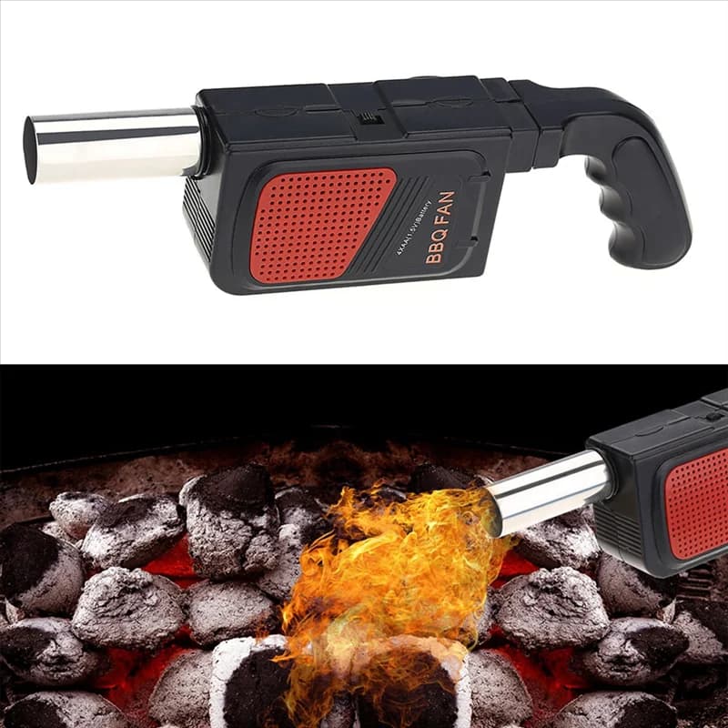 B97A-Ventilatore elettrico portatile per barbecue Ventilatore portatile per barbecue da campeggio all'aperto Picnic BBQ Strumento di cottura Accessori per griglia