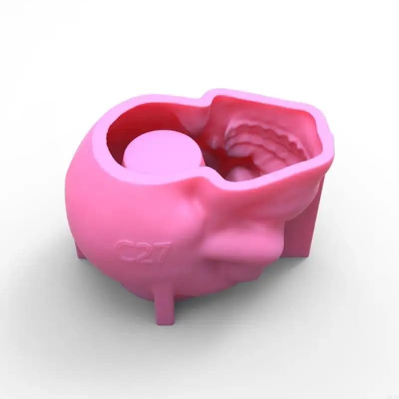 91AF 3D Teschio Vaso Fiori Stampo in Resina Epossidica Piante Grasse Vaso da Fiori Cemento Gesso Stampo in Silicone FAI DA TE