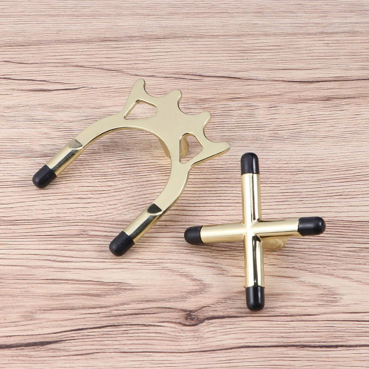 2Pcs Snooker Billiards Pool Cue Rack Antler Shape Stable Structure Easy Use Pocket Storage Pool Table Supplies Holder