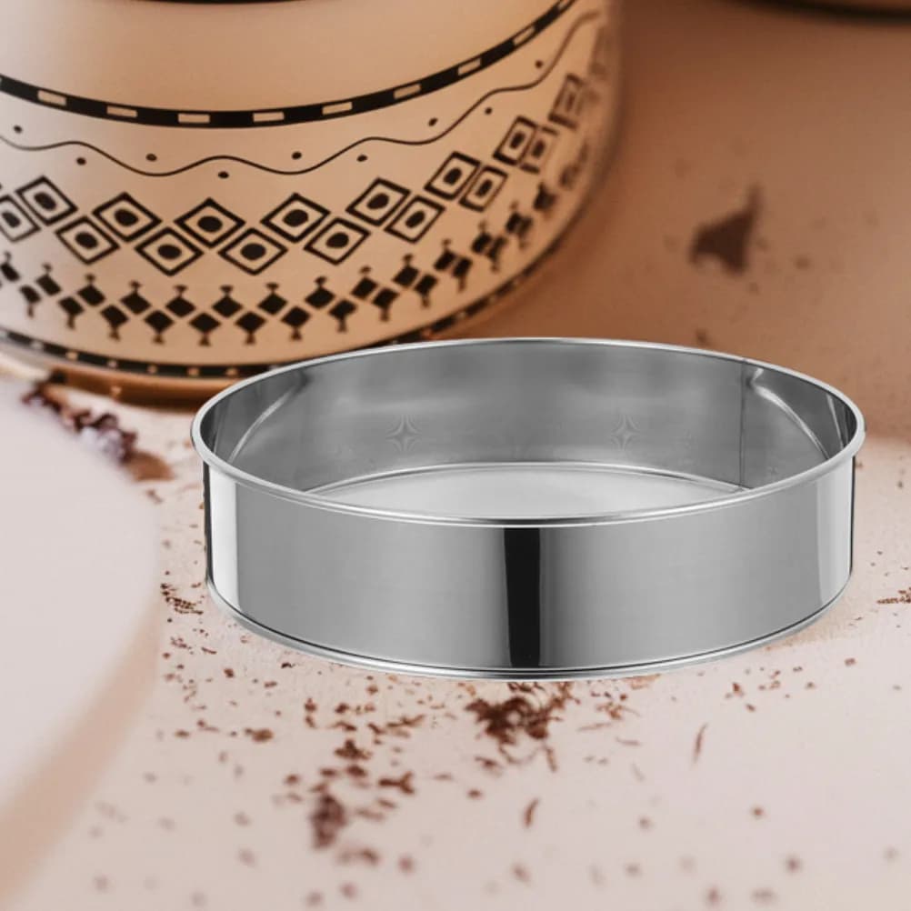 Stainless Steel Soil Sieving Shaker 201 Ring 304 Mesh Fine Mesh Dual Layer Sifter for Garden Soil Screening Compost Testing Lab