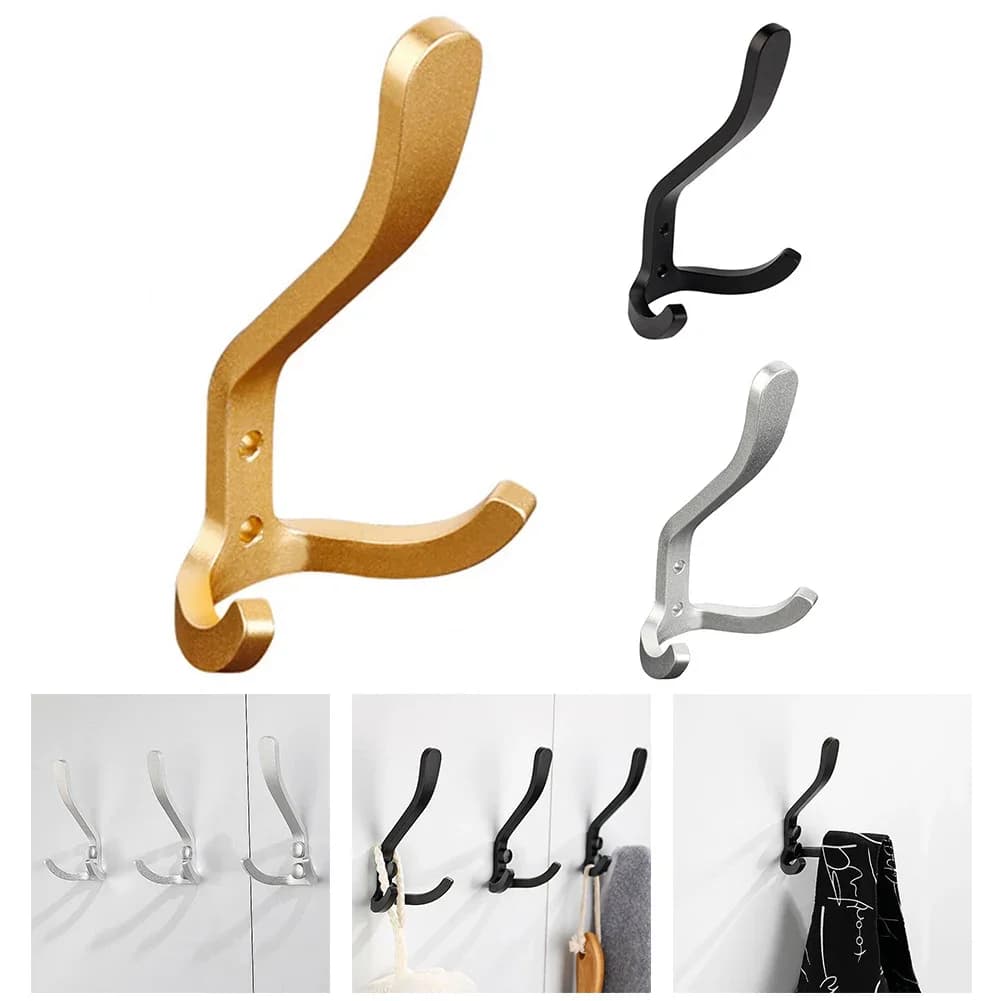Gancio da parete Appendiabiti Camera da letto Accappatoio Gancio Soggiorno Bagno Cucina Borsa appesa Portachiavi Cappello Ganci in metallo