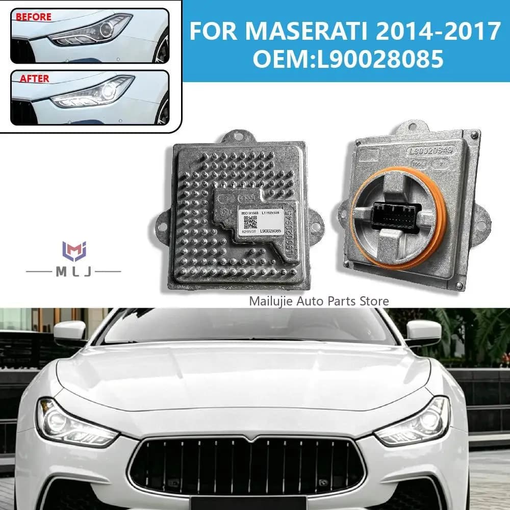 L90028085 LED Headlight DRL Ballast Control Module For Maserati Quattroporte 2014-2017 Daytime Running car Accessories H05S08