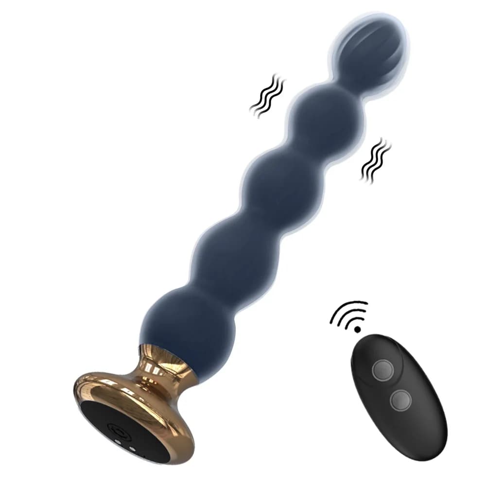 Vibratore anale telecomandato senza fili per donne Perline anali Massaggio prostatico Butt Plug Stimolatore Giocattolo del sesso per uomini Donne Coppie