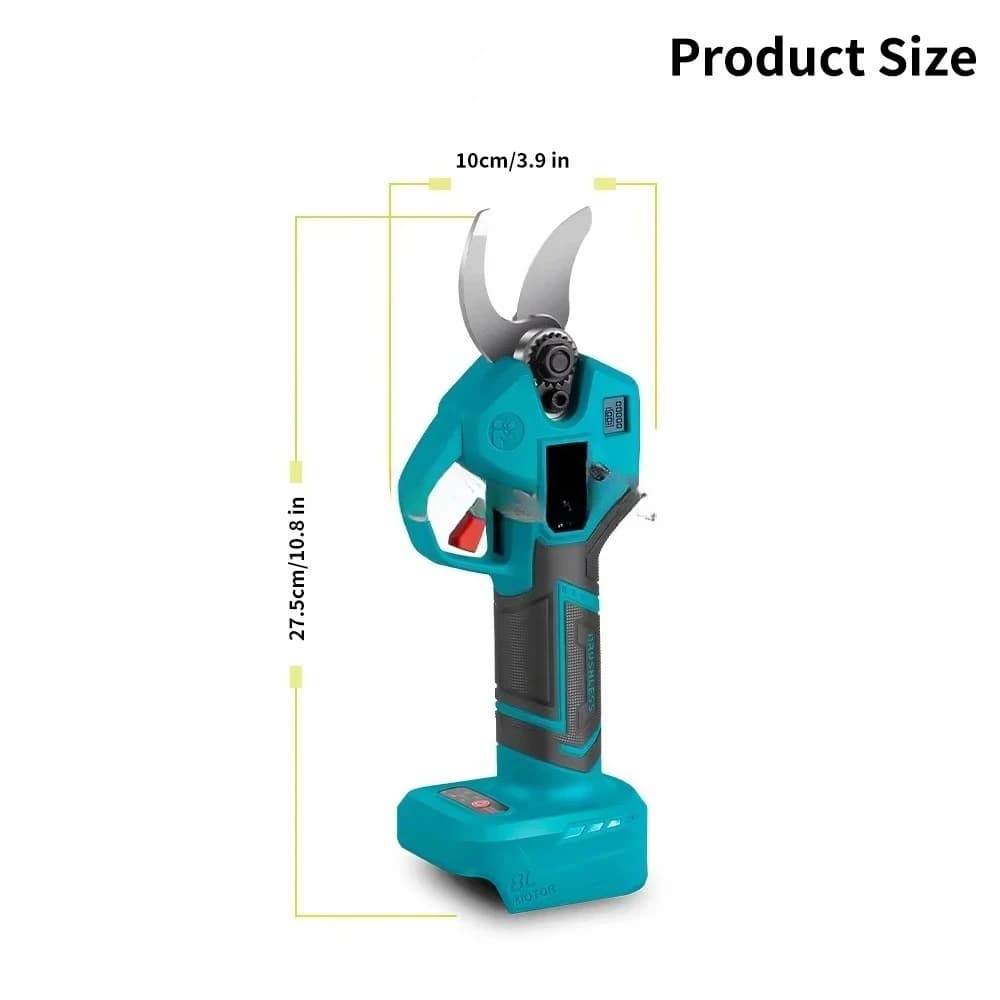 3 mm 4 Gear Brushless Electric Pruning Shears Cordless Rechargeable Garden Fruit Tree Scissors Tool for 18V Battery 1