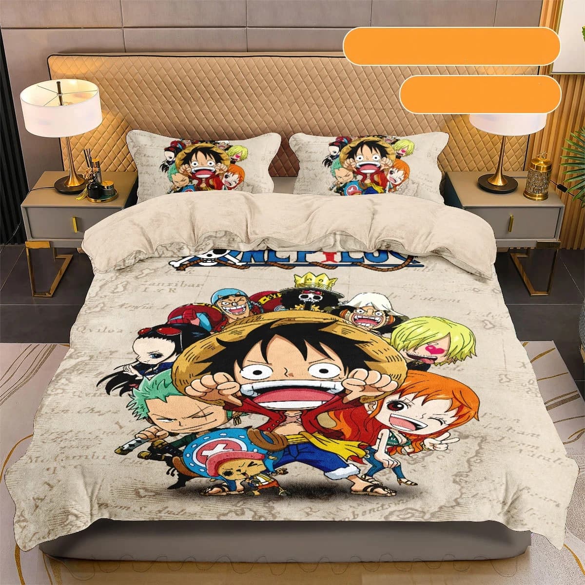 3D Hot Nika Luffys Gear 5 Quilt Cover Pillowcase Kids Boys Anime One-Pieces Bedding Set Adult Boy Girl Duvet Cover Set