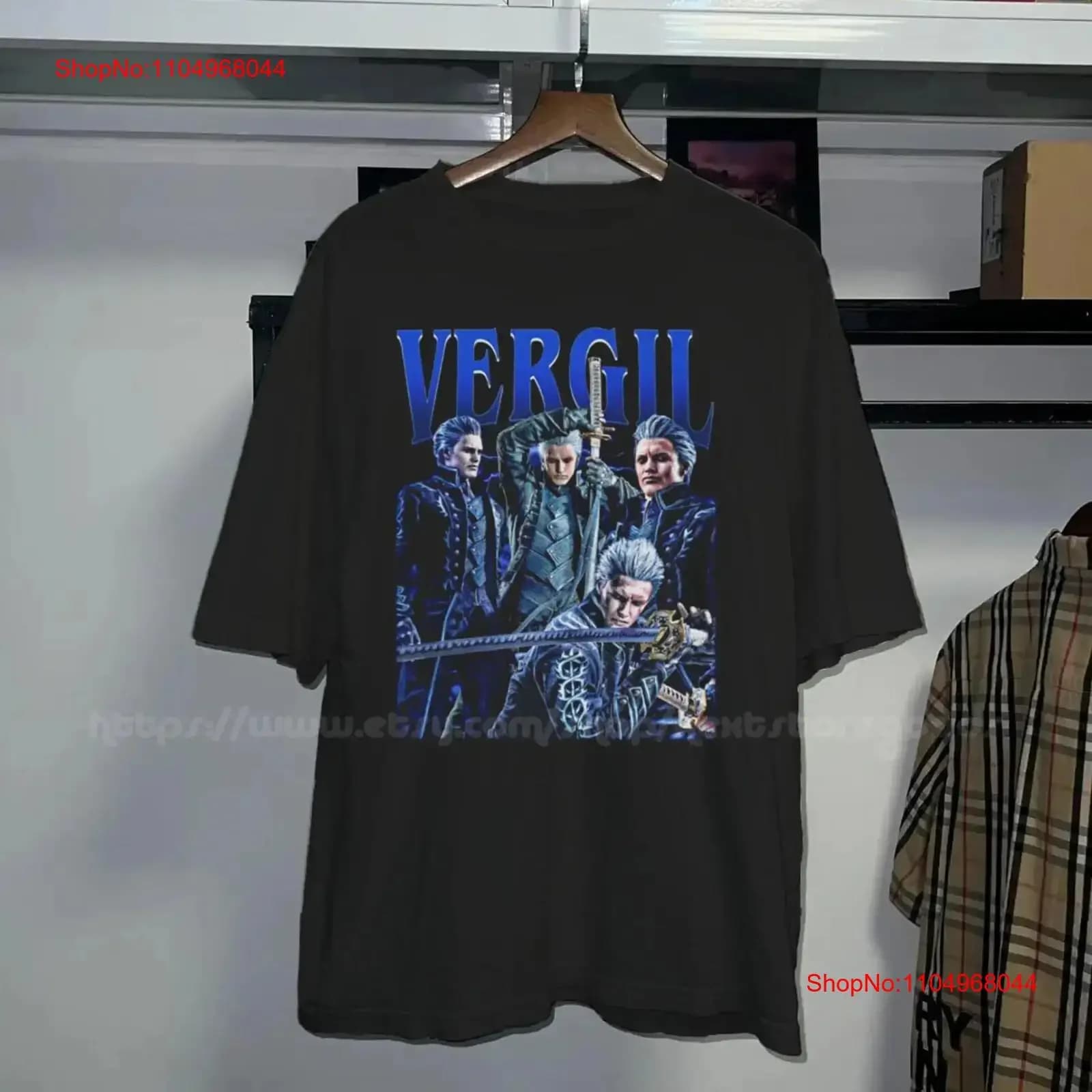 Vergil DMC Vintage 90's T-shirt Gamer Stuff Ideal for lovers of vintage graphic video games washed fashion homme