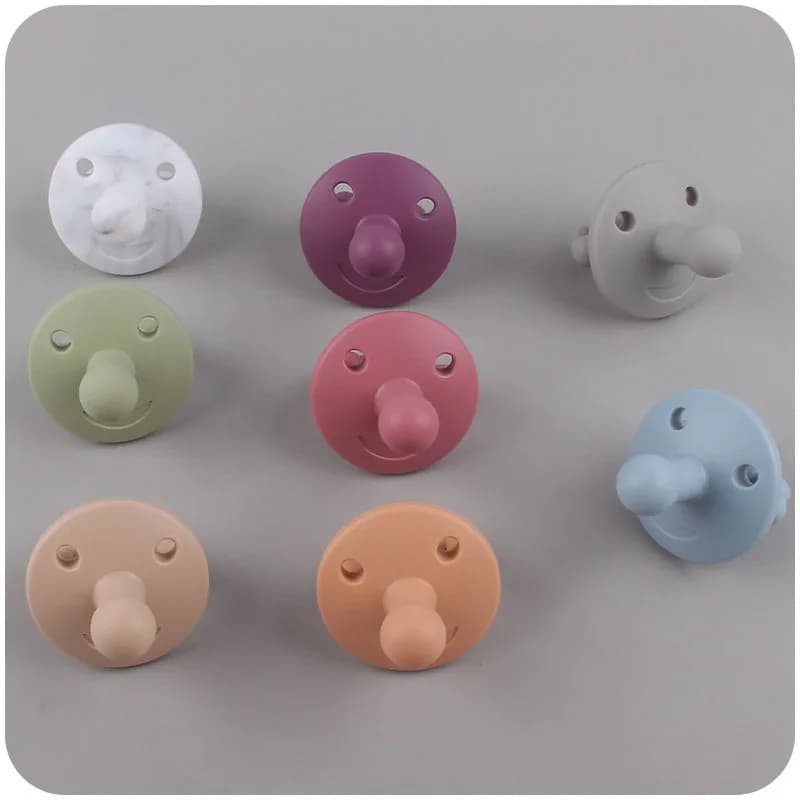 Ciuccio in silicone per bambini Neonato Forniture da masticare Capezzolo Manichino Morbido Massaggiagengive Giocattolo Accessori per allattamento in silicone per uso alimentare