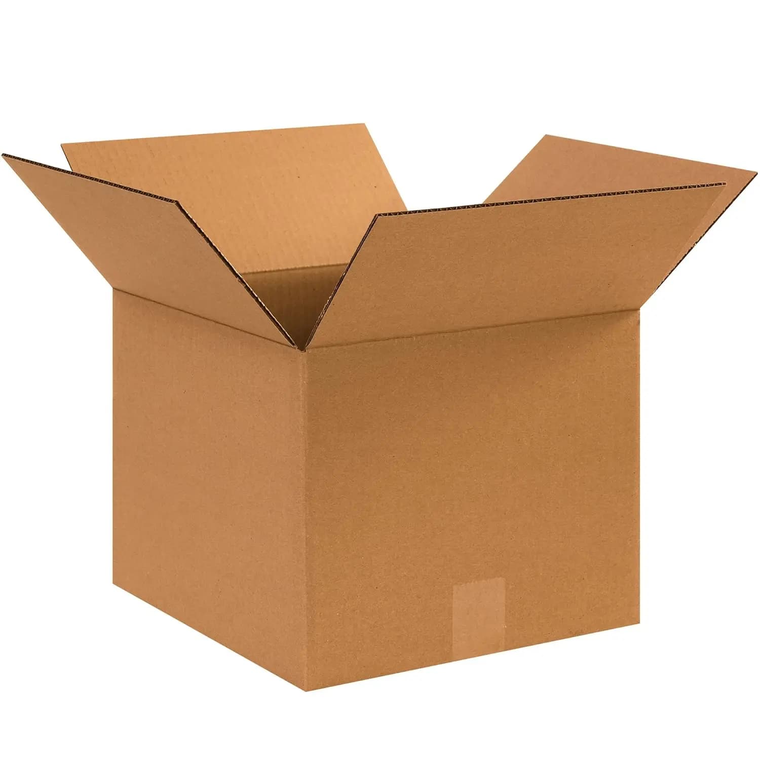 Corrugated cardboard boxes 12x12x10, 14"L x 14"W x 2"H, 25 pack for shipments and storage
