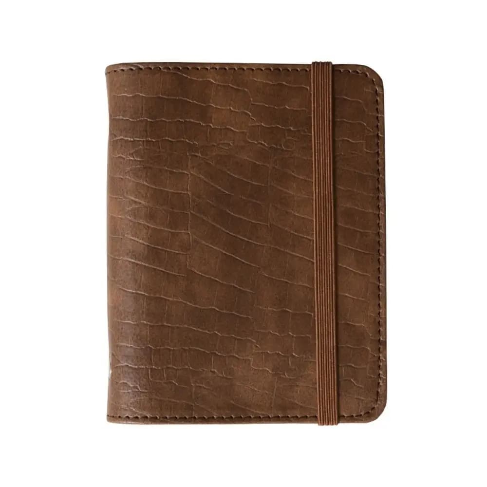 Agenda in Pelle A8 alla Moda, Taccuino Portatile a Fogli Mobili con Righe, 80 Fogli, 5 Fori, Mini Diario Planner per Scuola