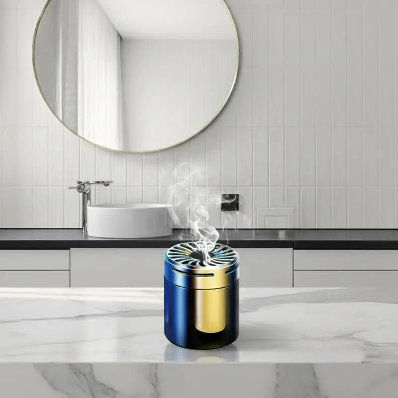 Purificatore d'Aria Nano per Bagno, Camera da Letto e Auto, Deodorante Compatto, Dispositivo Decorativo per il Miglioramento dell'Aria
