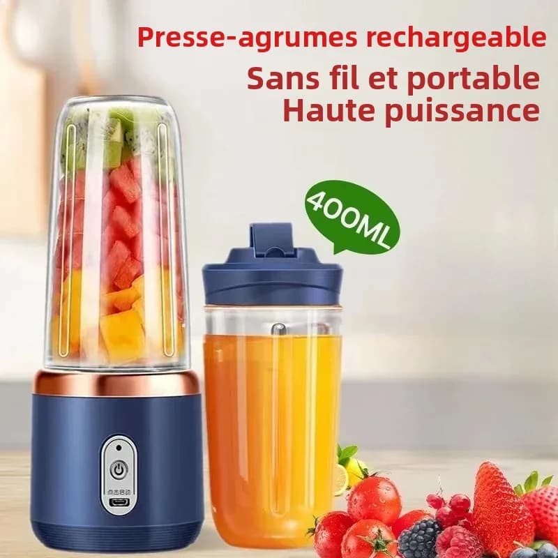 Kitchen Mini Mixer Tool 6 Color 400ml Portable USB Blender Electric Travel Juicer Cup For Smoothie Milkshake