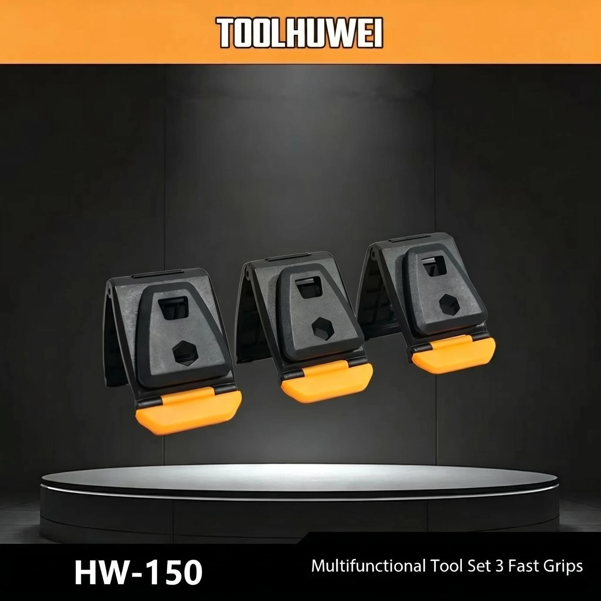 TOOLHUWEI 3Pcs Qui-Hook Hubs Power Tool Accessories Quick-hang Buckle Quick Release Clip For Belt Convenient Work Waist Bag Clip
