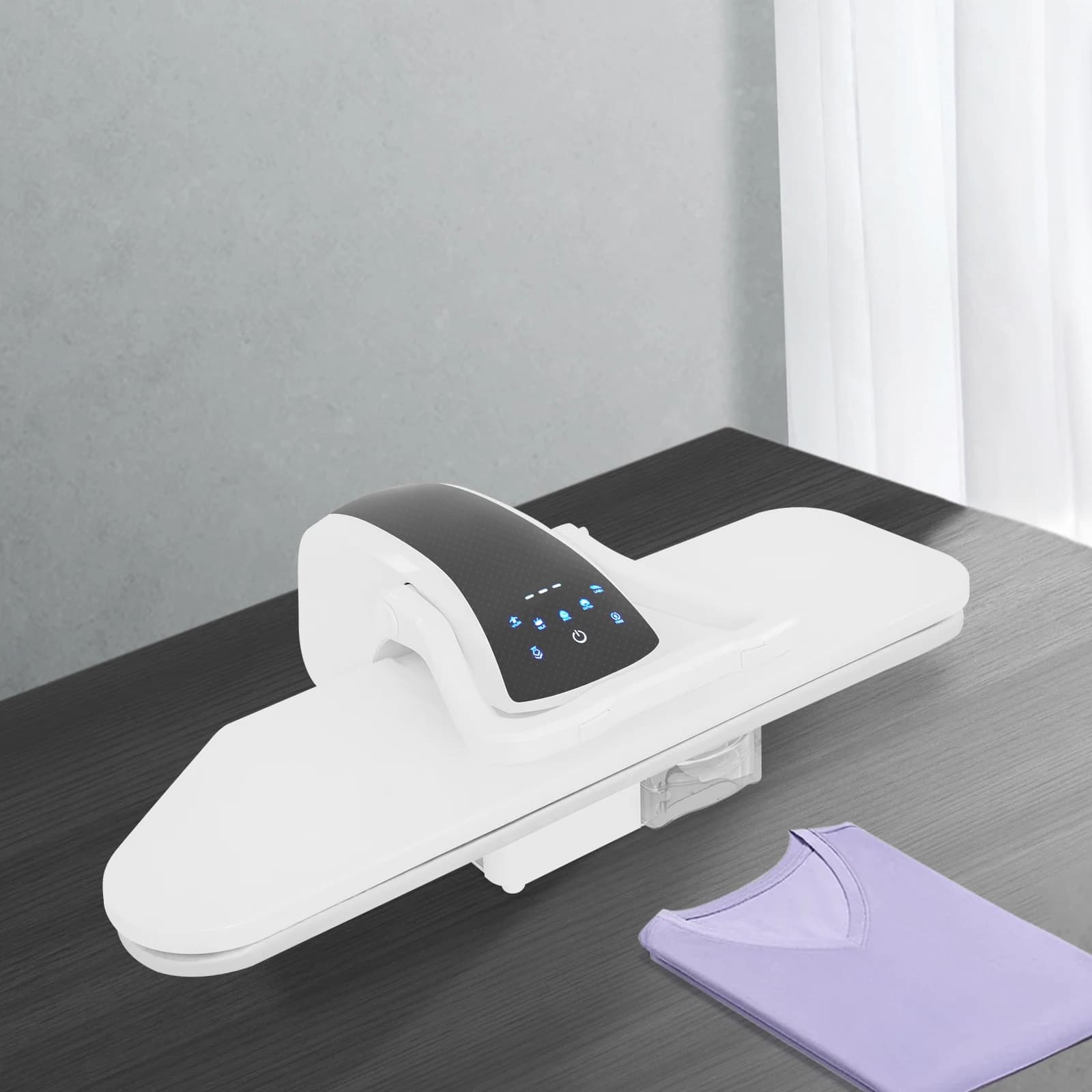 Professional Steam Iron Press 5 Fabric Mode Intelligent Steam Press Desktop Garment Steam Press Iron Household Ironing Equipment for Home Apparel Shop Curtain Sheet