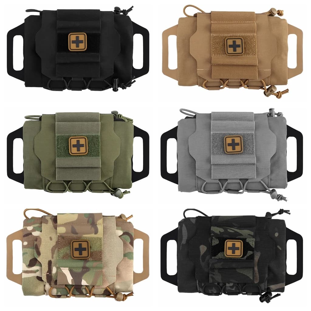 Borsa per kit di pronto soccorso a sgancio rapido Custodia tattica IFAK Sistema in due pezzi Kit Micro Med Carrier Sport all'aria aperta Caccia Molle EMT Pouch