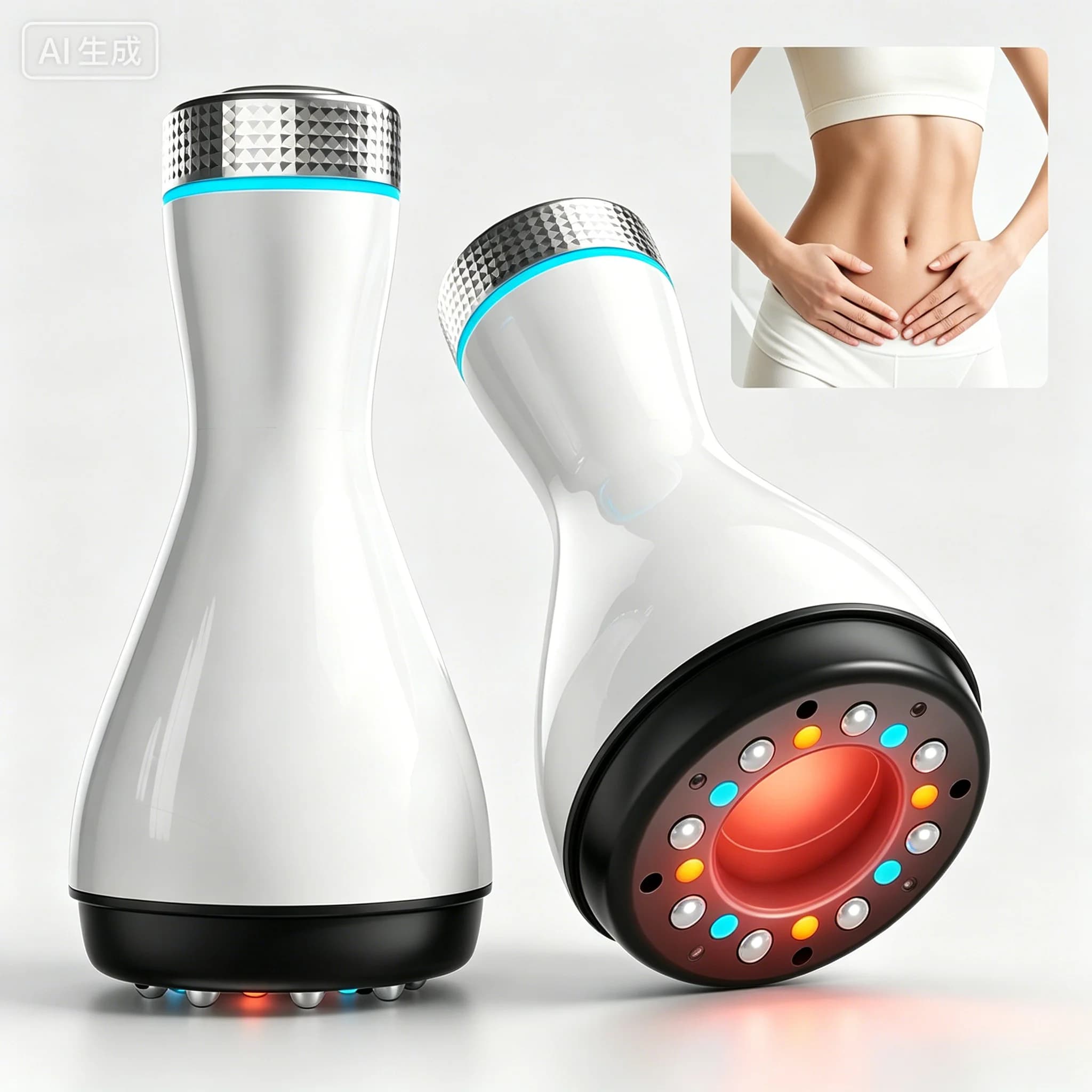 Massaggiatore Elettrico 5-in-1 con Coppettazione, Terapia a Luce Rossa e Calore, 9 Livelli di Vuoto, Strumento Gua Sha per Alleviare il Dolore Muscolare e Modellare il Corpo