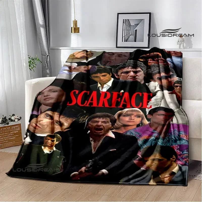 Coperte classiche del film Scarface Polyna, coperte da letto con una coperta per riscaldare, bellissime coperte da viaggio, regalo di compleanno