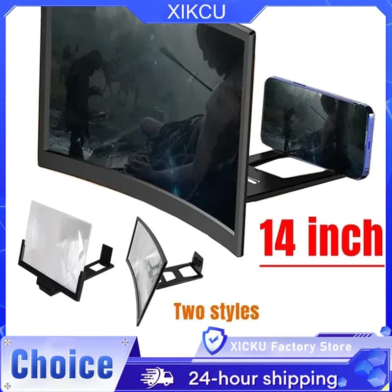 Mobile Screen Amplifier Projector Amplifier for Video Film 3D Table Display 14 inch HD for all smartphones Amplifier for screen