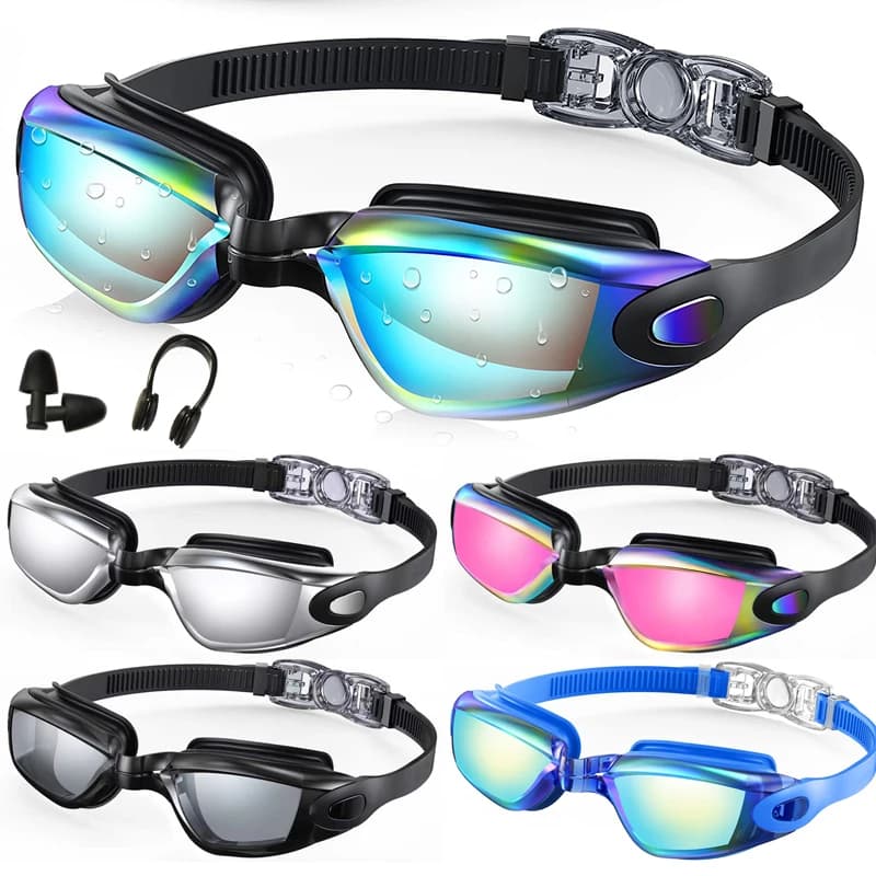 Adult swimwear: waterproof, anti-fog, HD, electrolytic, unisex, UV protection