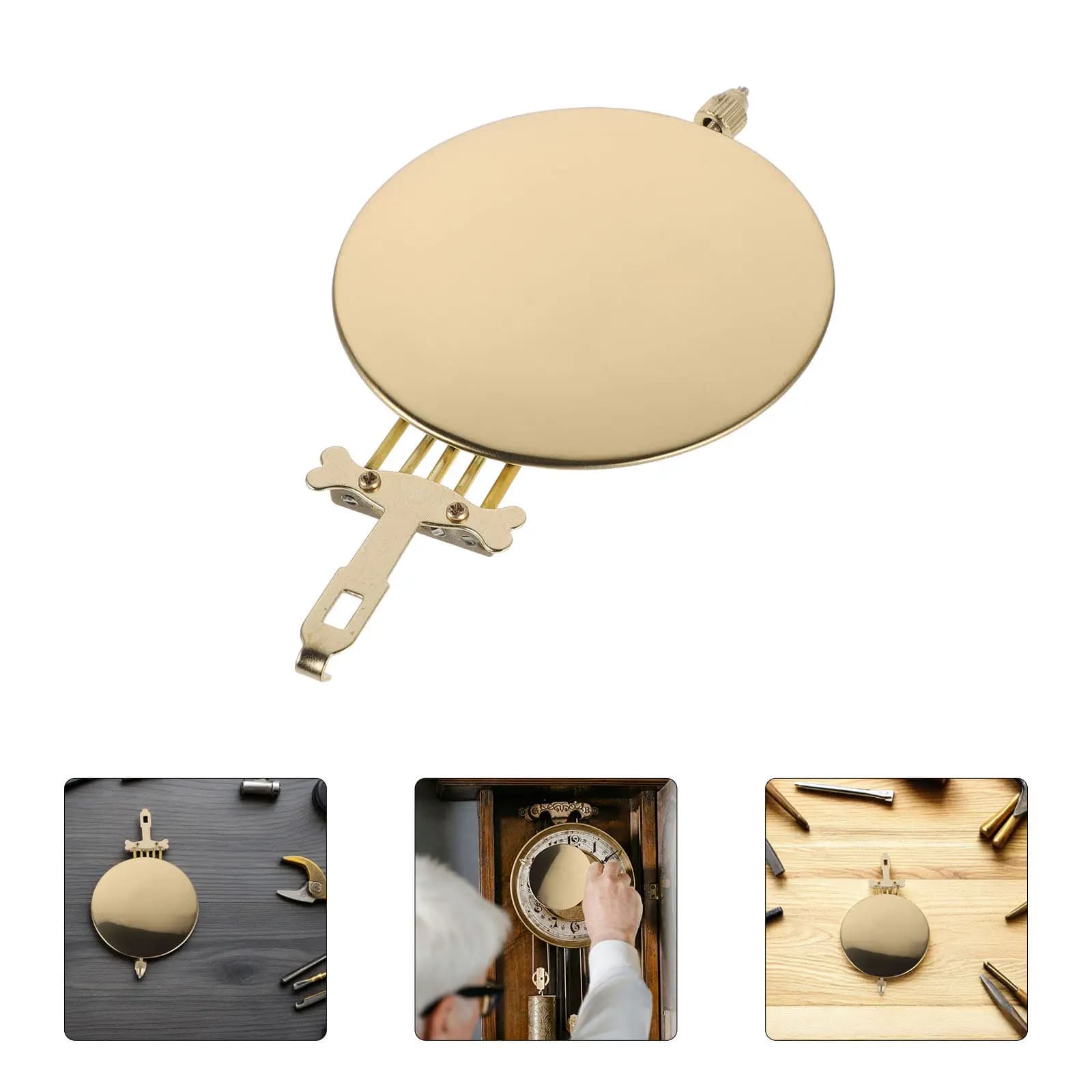 Mechanical Clock Pendulum Metal Traditional Quartz Swinging Replacement Classic Wall Clock Repair Part Retro Decorative