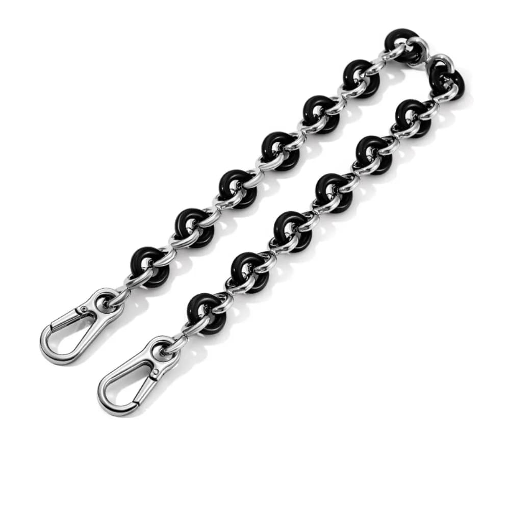High-grade Underarm Bag Chains Sweet Donut Shape Metal Resin Handbag Handle Chain Replacement Purse Chain Belt Bag Accessories