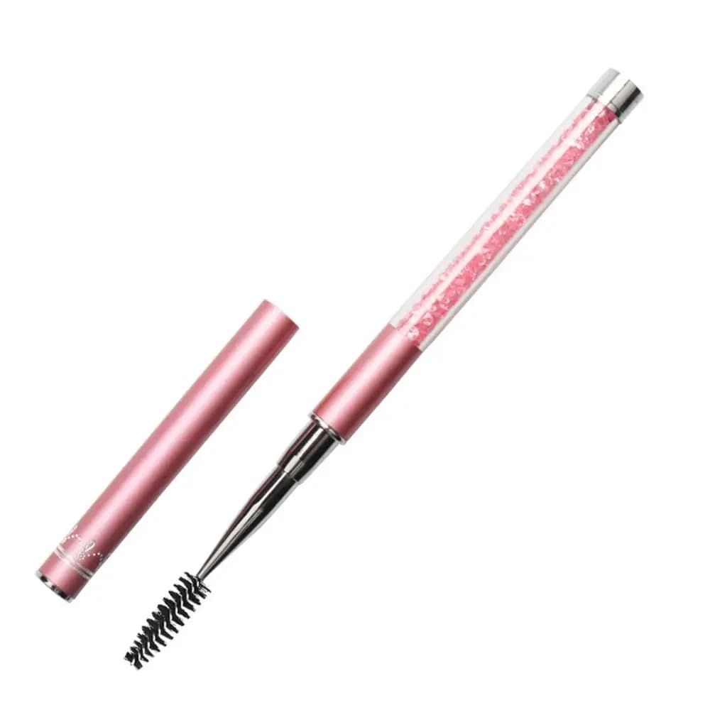 Spazzola per Mascara Regolabile con Denti a Spirale Trasparenti, Pettine Rotondo Creativo e Tubo Riutilizzabile