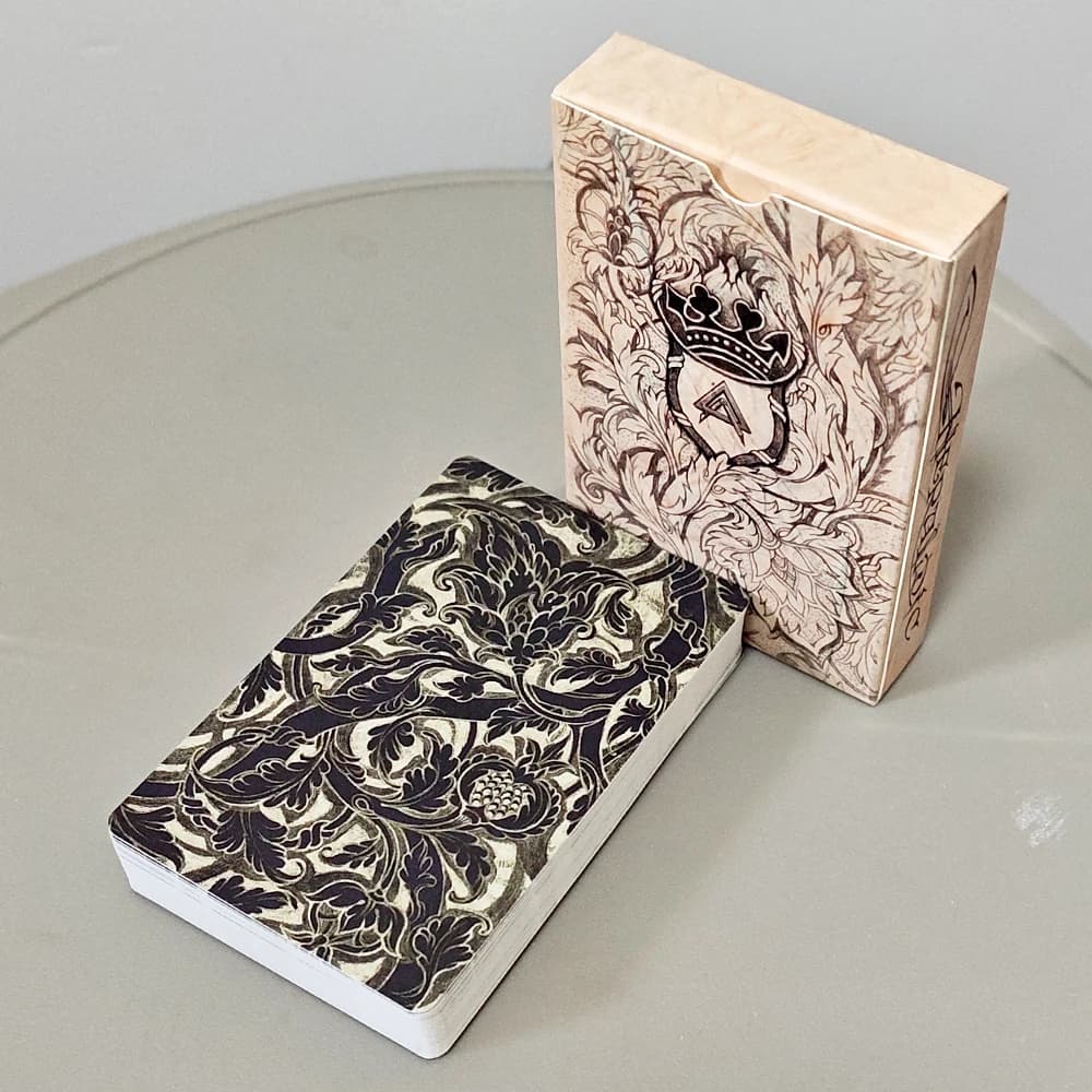 Carte da Gioco Elogiabili - 38 Carte Oracolo Lenormand Disegnate a Mano per Divinazione e Collezionisti 9*6cm - Cartoncino a Doppio Rilievo