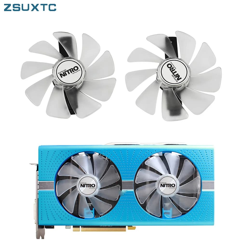 FD10015M12D CF1015H12D RX 590 580 480 470 570 GPU Ventola di raffreddamento per Sapphire RX470 RX590 RX580 RX480 RX570 NITRO SpecialEdition Ventola