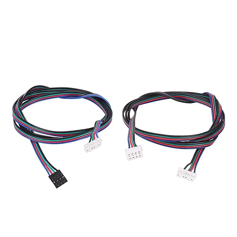 Cavi per Motore Stepper 1Pz 10cm/50cm/100cm/150cm, Cavo di Prolunga 6pin PH2.0-4pin XH2.54 Nero con Terminale DuPont per Parti di Stampanti 3D
