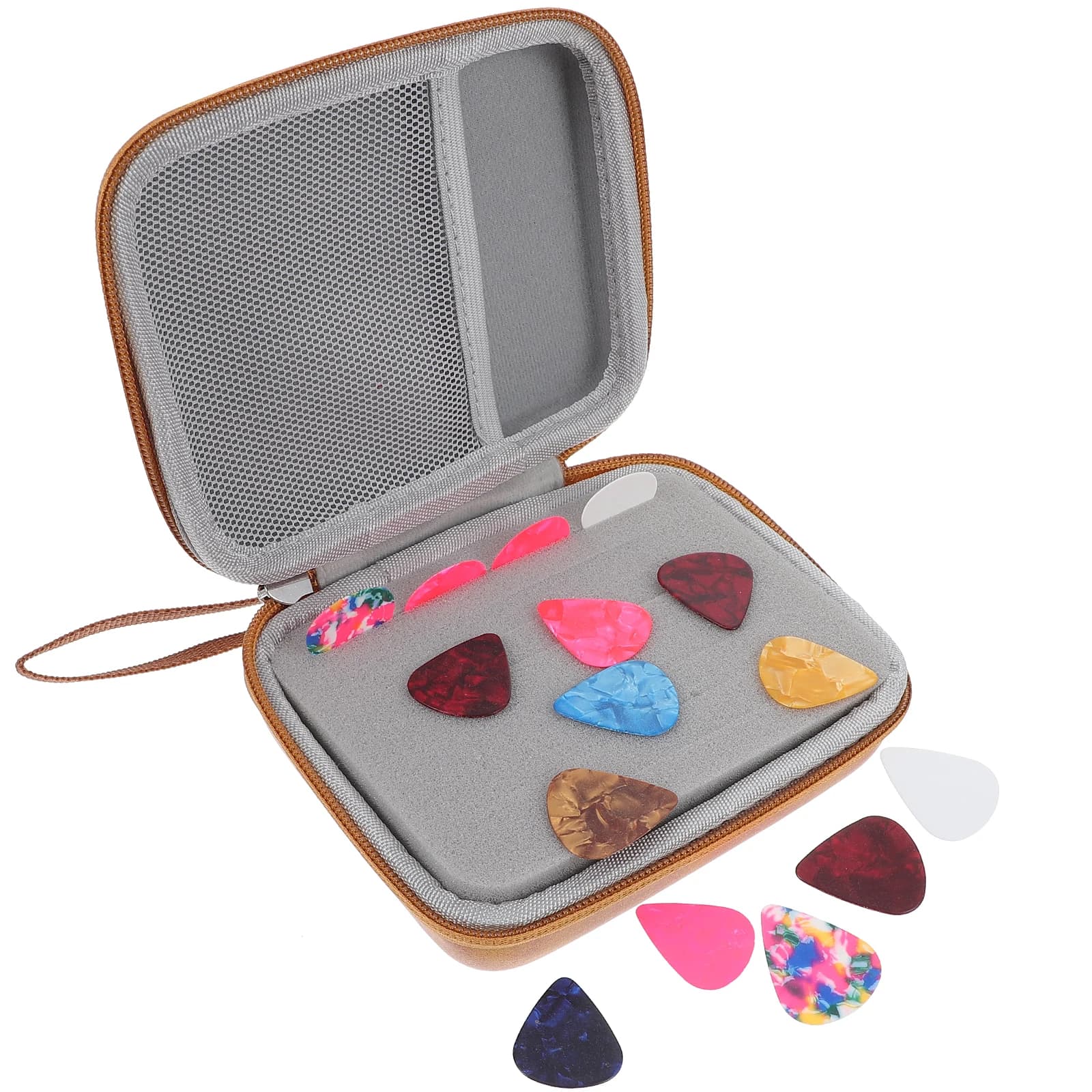 Borsa Organizer per Plettri Antiurto Contenitore Personalizzato per Chitarristi di Chitarra Elettrica e Acustica