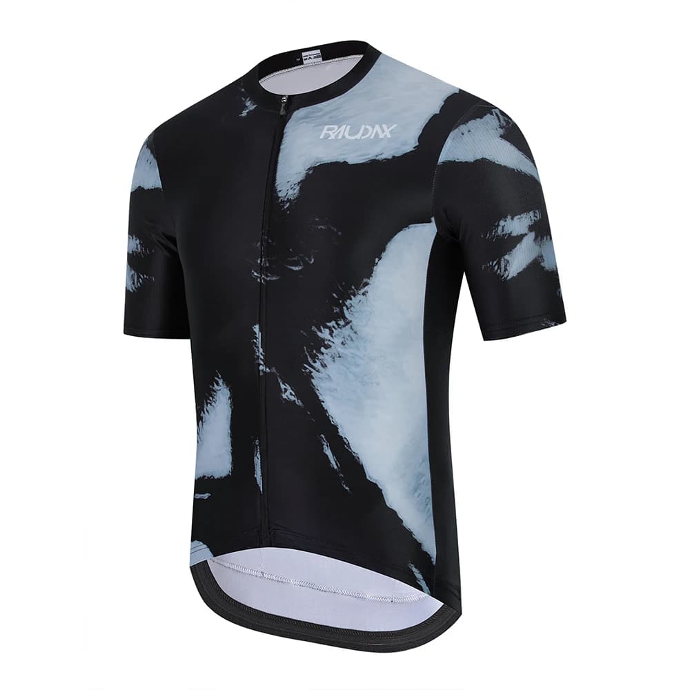 RAUDAX Nuovo Set Estivo da Ciclismo su Strada per Uomo, Abbigliamento Sportivo Traspirante in Tessuto Elastico, Top Aderente con Protezione Solare