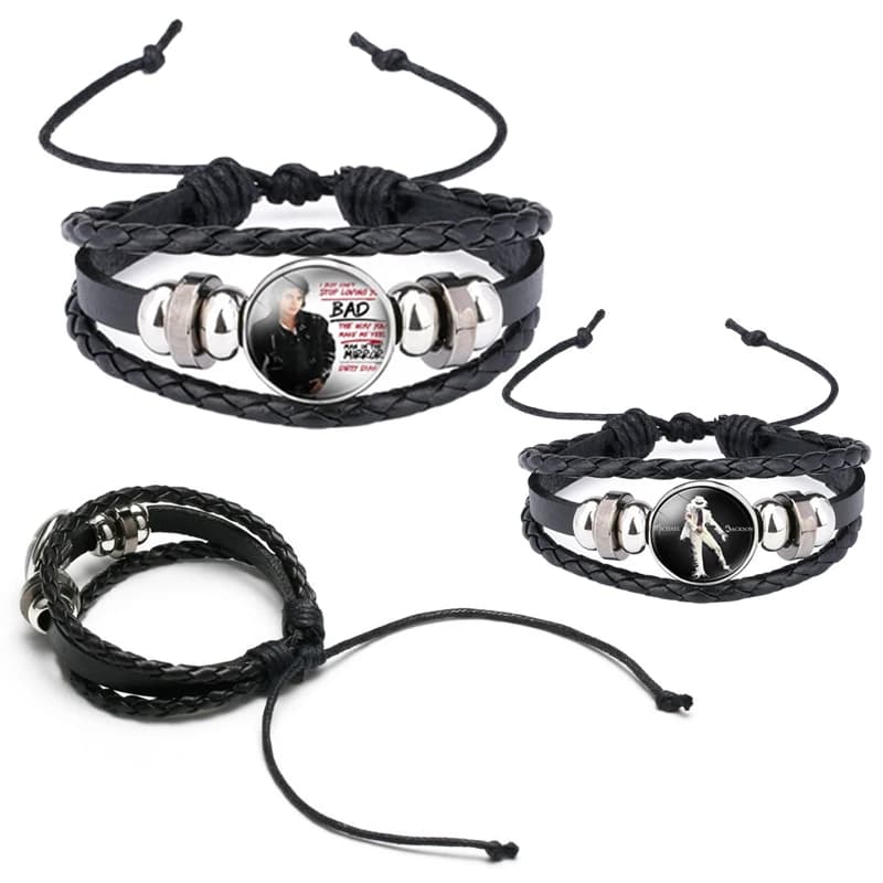 Braccialetto con personaggi di Michael Jackson, braccialetto a catena con personaggi dei cartoni animati, accessori moda per ragazzi, decorazioni, regali di compleanno per bambini