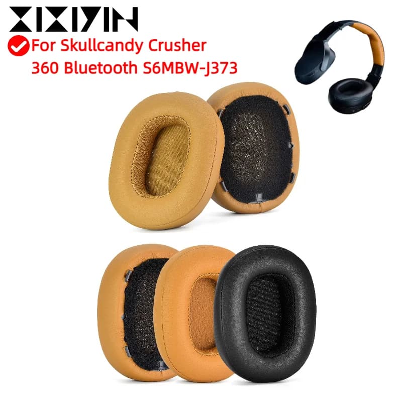XIXIYIN Per Skullcandy Crusher 360 Bluetooth S6MBW-J373 Paraorecchie Originali con fibbia Cuffie Memory Foam Cuscinetti auricolari